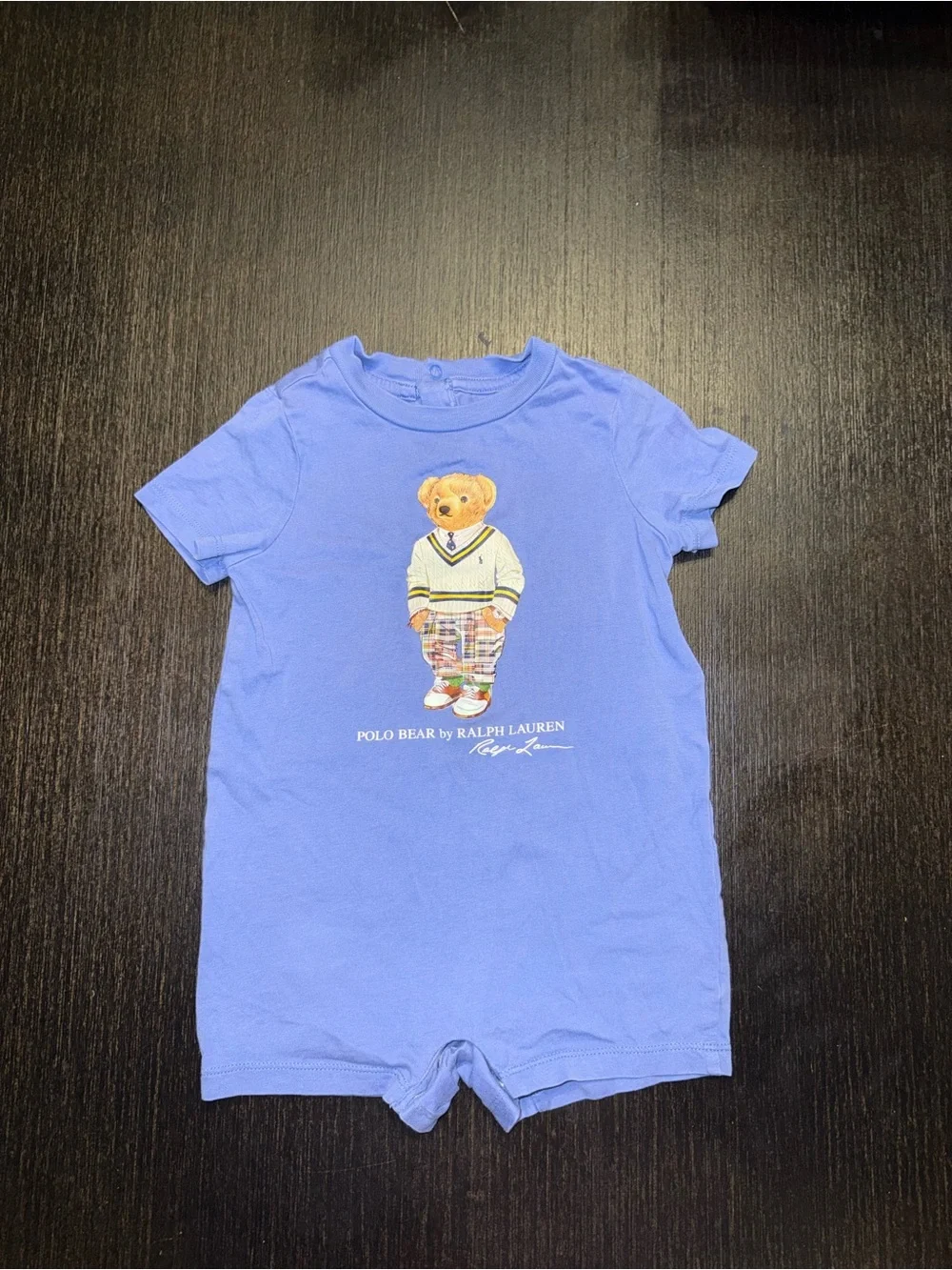 Polo Bear Cotton Jersey Shortall Size 9month
